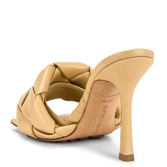 BOTTEGA VENETA The Lido Sandals in Cane Sugar 36 Womens Leather High Heels - Picture 3 of 16
